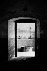 Theresienstadt Washing facilities in the solitary confinement cell block used by the Gestapo during the Nazi era. Small Fortress, Terezin, Czech Republic. November 2003.